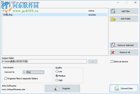 3nity DWG DXF to Images Converter(CAD图纸转图片) 2.1 免费版