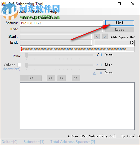 IPV6子网掩码计算器(IPv6 Subnetting Tool) 1.9.0.2 免费版