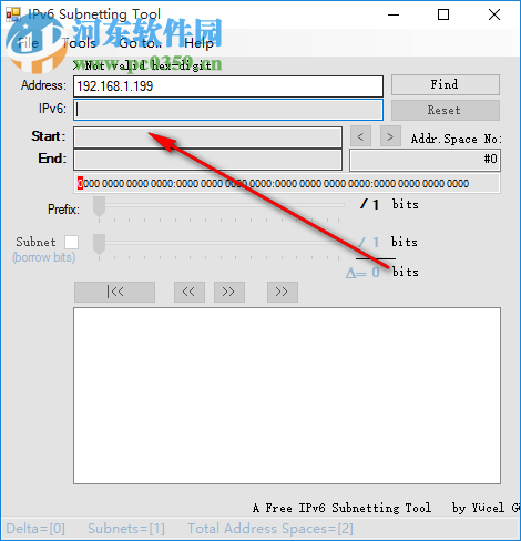 IPV6子网掩码计算器(IPv6 Subnetting Tool) 1.9.0.2 免费版