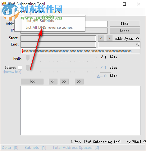 IPV6子网掩码计算器(IPv6 Subnetting Tool) 1.9.0.2 免费版