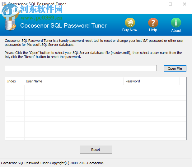 Cocosenor SQL Password Tuner(SQL密码恢复工具) 3.1.0 官方版