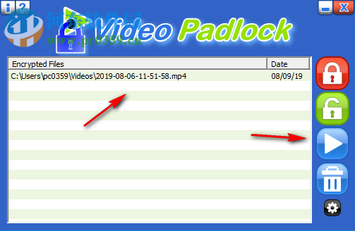 Video Padlock视频文件加密工具 1.2 免费版