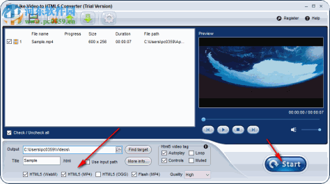 iLike Video to HTML5 Converter 1.7 官方版