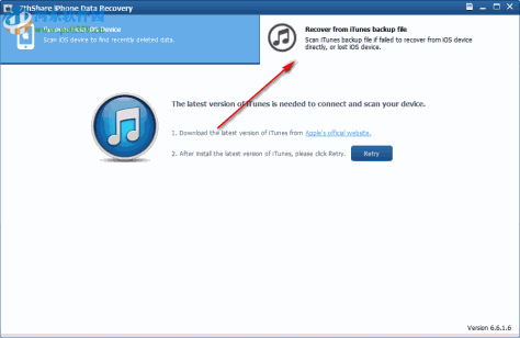 7thShare iPhone Data Recovery(苹果数据恢复软件) 6.6.1.6 官方版