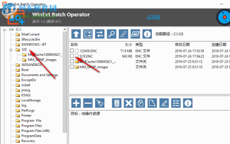 文件批量操作工具(WinExt Batch Operator) 1.0 官方版