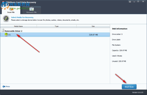 7thShare Card Data Recovery(内存卡数据恢复软件) 6.6.6.8 免费版