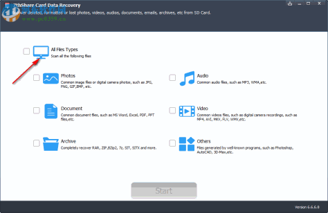 7thShare Card Data Recovery(内存卡数据恢复软件) 6.6.6.8 免费版