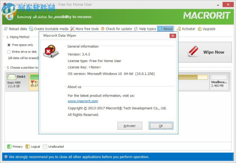 Macrorit Disk Partition Wiper(硬盘格式化工具) 3.4.3 免费版