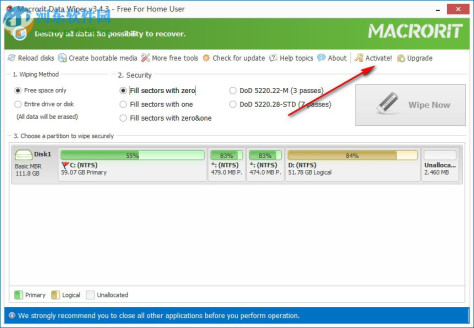 Macrorit Disk Partition Wiper(硬盘格式化工具) 3.4.3 免费版