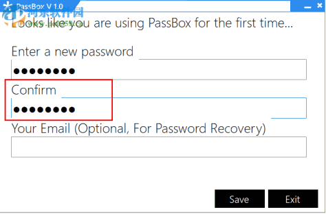 PassBox(密码管理软件) 1.0 绿色版