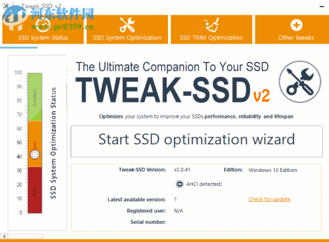 Tweak-SSD(SSD固态硬盘优化软件) 2.0.41 破解版