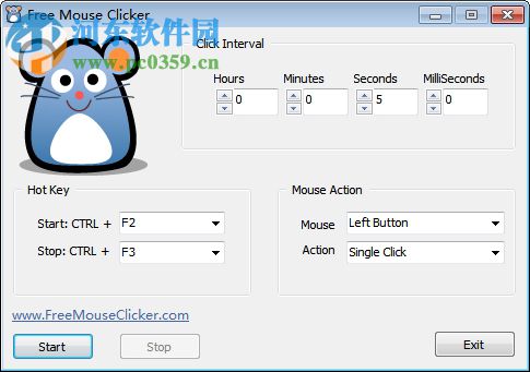 Free Mouse Clicker(鼠标重复点击软件) 1.0.0.0 官方绿色版