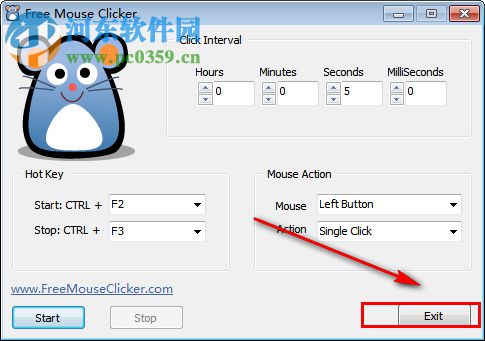 Free Mouse Clicker(鼠标重复点击软件) 1.0.0.0 官方绿色版