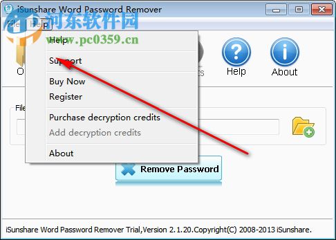 iSunshare Word Password Remover 2.1.20 官方版