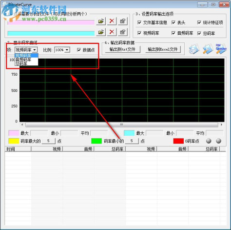 BitrateCurve(码率计算器) 1.03 绿色版