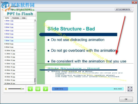 Boxoft PowerPoint to Flash(PPT转Flash软件) 1.1 官方版