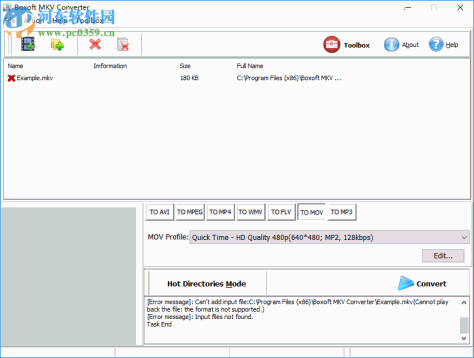 Boxoft MKV Converter(MKV转MP4软件) 1.0 官方版