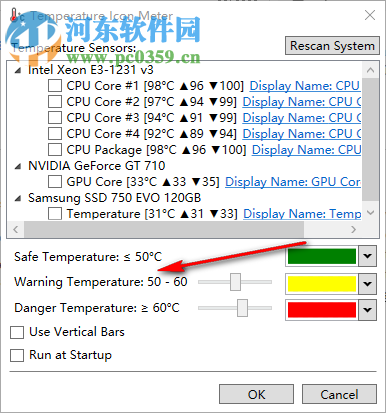 电脑硬件温度监控软件(Temperature Icon Meter) 2.1.0 官方版