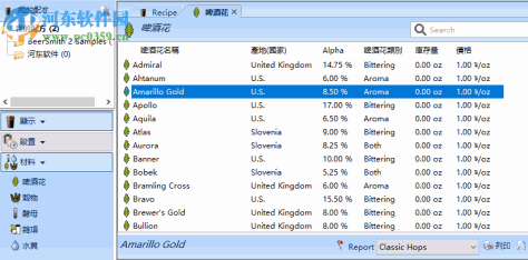 BeerSmith(啤酒配方设计软件) 2.0 繁体中文版