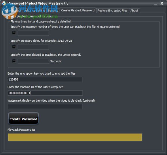 Password Protect Video Master(视频加密保护工具) 8.0 绿色中文版