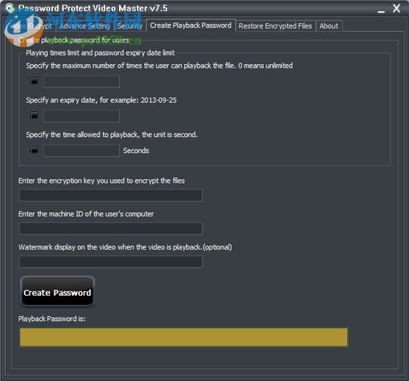 Password Protect Video Master(视频加密保护工具) 8.0 绿色中文版