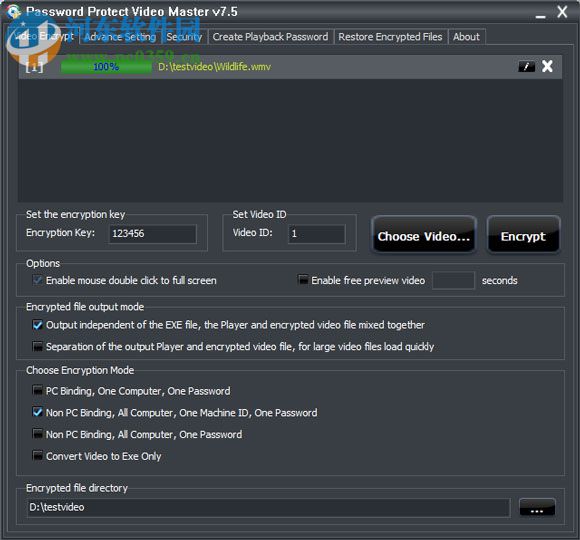 Password Protect Video Master(视频加密保护工具) 8.0 绿色中文版