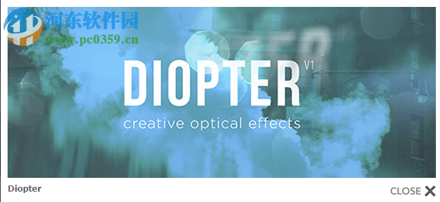 Aescripts Diopter(AE光线折射朦胧效果插件) 1.01 官方版