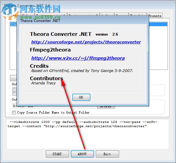 Theora Converter .Net(ogg格式转换) 2.6 中文版