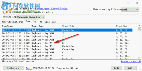 rawKeyLogger(鼠标操作记录器) 0.5 绿色版