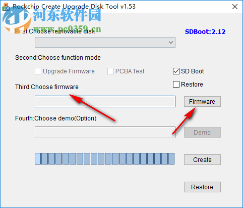 Rockchip Create Upgrade Disk tool 1.53 英文版