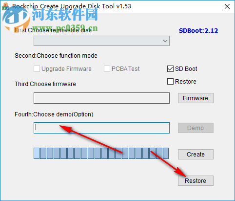 Rockchip Create Upgrade Disk tool 1.53 英文版