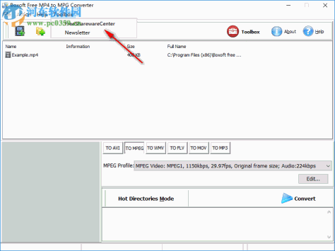 Boxoft Free MP4 to MPG Converter(MP4转MPG工具) 1.0 官方版