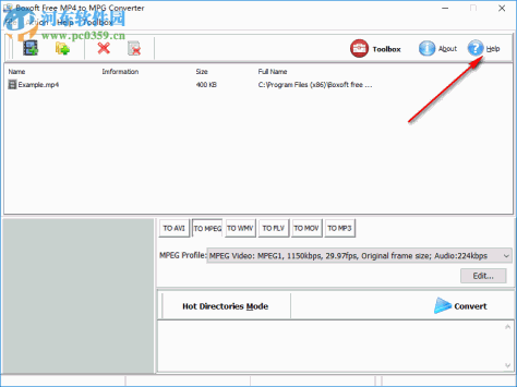 Boxoft Free MP4 to MPG Converter(MP4转MPG工具) 1.0 官方版