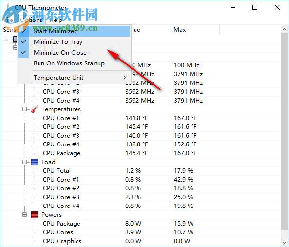 CPU温度检测工具(CPU Thermometerl) 1.3 绿色版