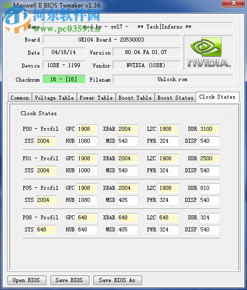 Kepler BIOS Tweaker(显卡性能优化软件) 1.27 绿色版