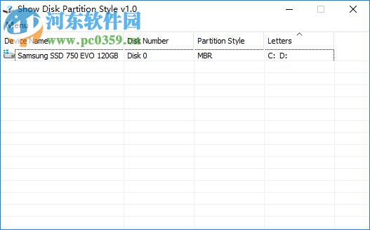 磁盘分区样式查看器(Show Disk Partition Style) 1.0 绿色免费版