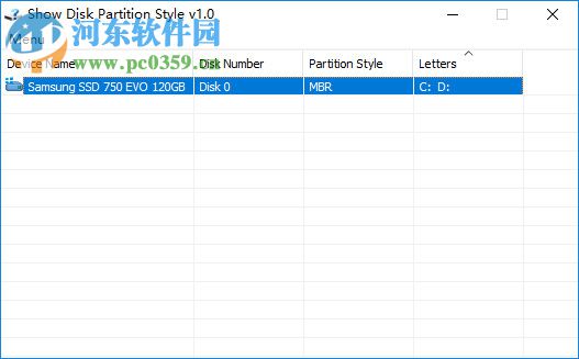 磁盘分区样式查看器(Show Disk Partition Style) 1.0 绿色免费版