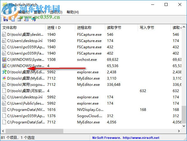 FileActivityWatch(系统任务管理器) 1.06 中文绿色版