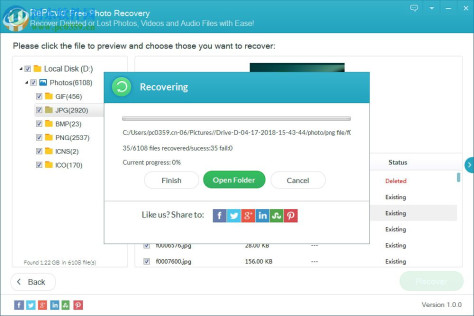 RePicvid Free Photo Recovery(照片恢复软件) 1.0.0 官方版