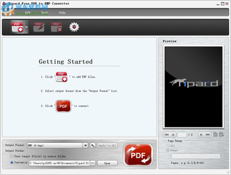 Tipard Free PDF to BMP Converter(PDF转BMP工具) 3.1.6 官方版