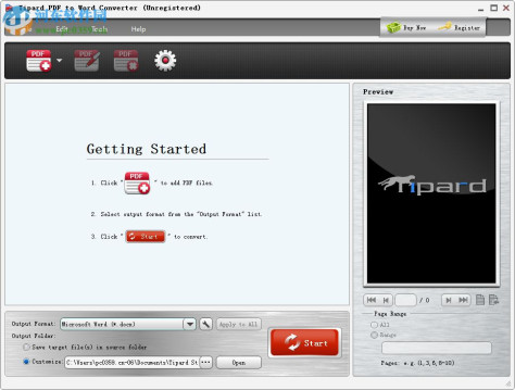 Tipard Free PDF to Word Converter(PDF转Word工具) 3.3.18 官方版