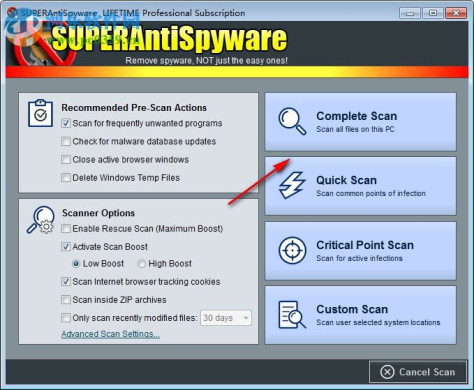 SUPERAntiSpyware下载 6.0.1258 注册版