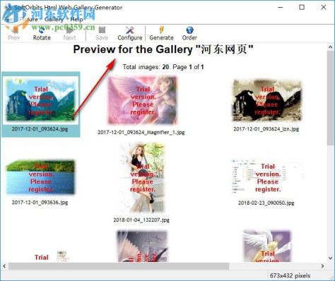 Html Web Gallery Generator(图片转html工具) 1.2 官方版