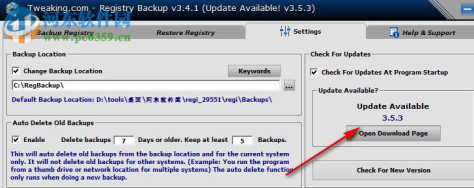 Registry Backup(注册表备份还原工具) 3.4.1 绿色版