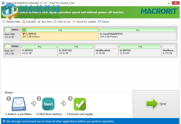 分区拓展器(Macrorit Partition Extender) 1.4.3 破解版