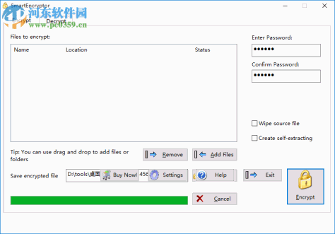 SmartEncryptor(<a href=http://www.pc0359.cn/y/wjjiami/ target=_blank class=infotextkey>文件加密</a>工具) 4.8 官方版