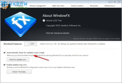 Stardock WindowFX(窗口特效软件) 6.02 免费版