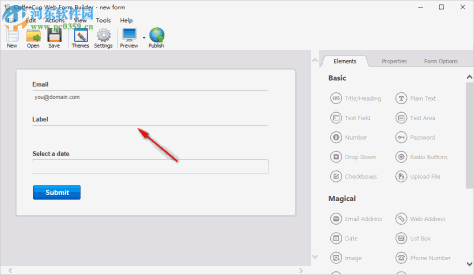 CoffeeCup Web Form Builder(网页表单制作工具) 2.9.5525 免费版