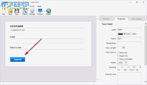 CoffeeCup Web Form Builder(网页表单制作工具) 2.9.5525 免费版