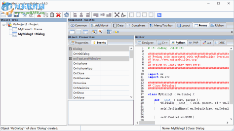 wxFormBuilder(界面编辑设计工具) 3.9 免费版